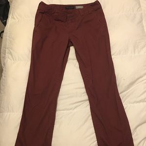 Aeropostale maroon chinos 33/32